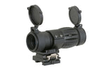 Tactical 3X Magnifier with Flip to Side Mount - Black