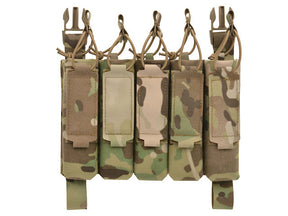 MP5 5-Magazine Pouch, Buckle-Up, Laser-Cut - Multicamo