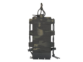 Laser Cut Adjustable Radio / Bottle Pouch with Shockcord - Multicamo Black