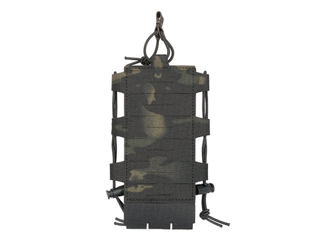 Laser Cut Adjustable Radio / Bottle Pouch with Shockcord - Multicamo Black