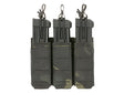 Triple Elastic Pistol Magazine Pouch Laser-cut - MB