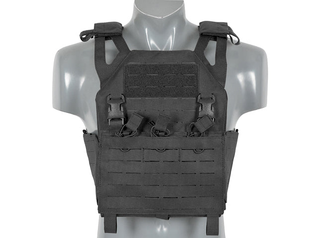 Laser-Cut “Buckle Up" Operator Plate Carrier with AR15/AK Magazine Pouch