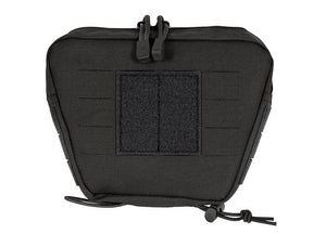 Laser Cut Lower Accessory Utility Pocket with Shockcords for Tourniquet - Black