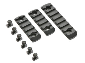 Set of 3 Mounting Rails til M-LOCK Forskæfte - Sort