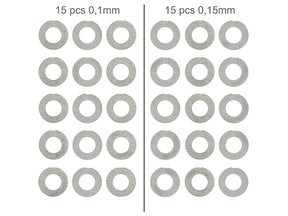 Metal Gear Spacer  0.1mm & 0.15mm