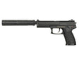 SOCOM pistol replica med lyddæmper (Grøn Gas version)