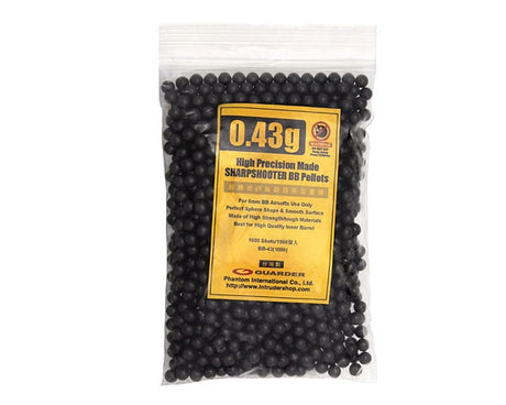 High Precision Made 0.43g BB Pellets (1000 rounds, Bag)
