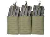 Laser Cut Panel with Pouches for 6 AR15 / AK Magazines - Ranger Green