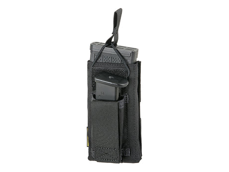 5.56/9mm Open Top Enkelt Magasin Combo Lomme - Sort