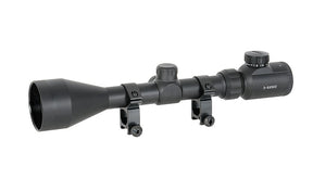 Scope 3-9x50 with high mounting rings