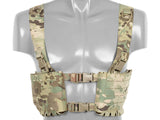 Chest Rig with Two Pouches for 6 AR / AK Magazines, Laser Cut - Multicamo