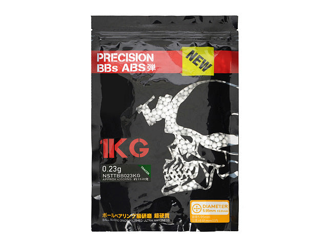 Airsoft BB-kugler 0.23g TRACER 4350pcs Poleret Præcis Seamless