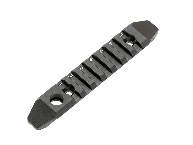 7-slot aluminium skinne MLOCK/KEYMOD -black