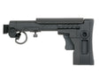 AK russisk telescopic foldable kolbe - Sort