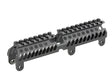 Taktisk russisk AK gas tube cover long - Sort