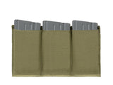 Elastic Triple SR25/M14/SCAR-H Magazine Pouch - Olive