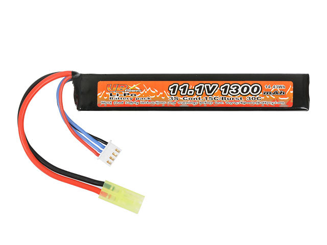 Batteri LiPo 1300mAh 11,1V 15/30C