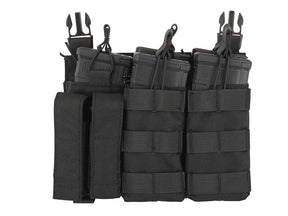Buckle Up Triple 5.56/Pistol Pouch Panel - BK