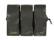 Triple Pouch for 6 AR15 Magazines, Laser Cut - Multicamo Black