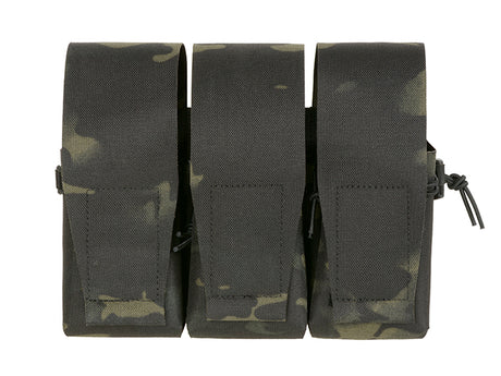 Triple Pouch for 6 AR15 Magazines, Laser Cut - Multicamo Black
