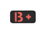 Laser Cut B+ Blood Type Patch