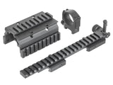 Replica Style NADS Montage 30mm Kikkertsigte Ring Assembly (7.62 Version) - Sort