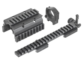 Replica Style NADS Montage 30mm Kikkertsigte Ring Assembly (7.62 Version) - Sort