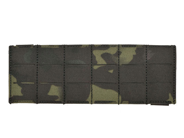 MOLLE Panel 6x3 for chest rig harness LASER CUT - Multicamo Black