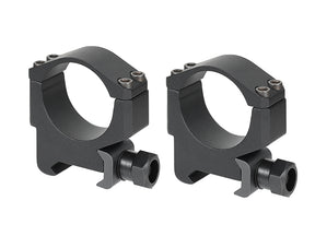Low Profil 30mm Kikkertsigte Rings - Sort