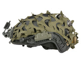 3D Laser-Cut Camouflage Cover for High-Cut Helmet