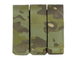 Triple Laser-Cut Pistol Magazine Pouch with Flap - MT