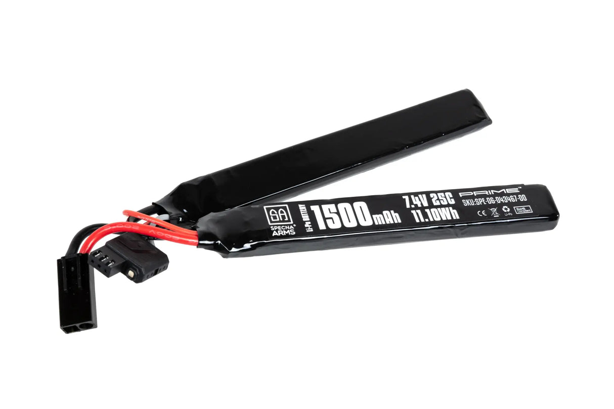 Battery Li-Po Specna Arms x Gens Ace 1500 mAh 25C 2 module 2S1P 7.4V Tamiya mini G-Tech