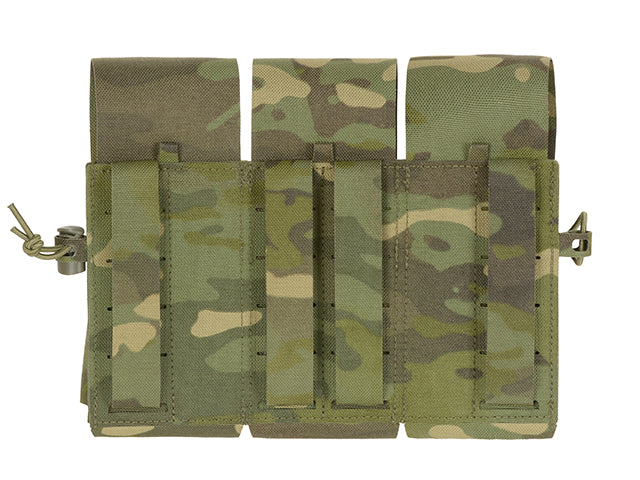 Triple Pouch for 6 AR15 Magazines, Laser Cut - Multicamo Tropic