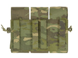 Triple Pouch for 6 AR15 Magazines, Laser Cut - Multicamo Tropic