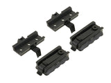 Adapter kit til accessories to hjelm med rails - Sort