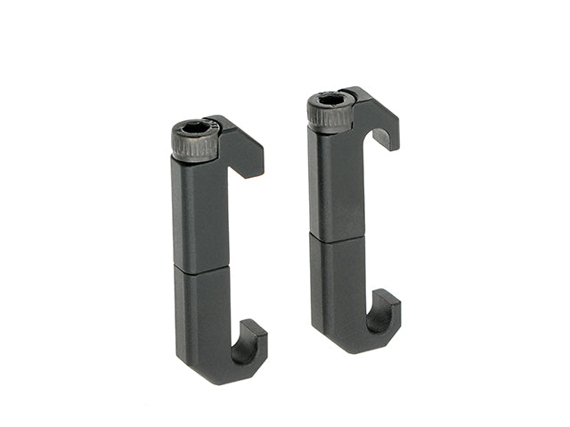 Type "C" clamps til wire routing - Sort