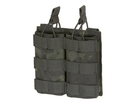 Modular Open Top Double MAG Pouch For 5.56 - Multicamo Black