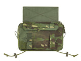Two-Pocket Utility Pouch with Mounting Panel, Laser Cut - Multicamo Tropic