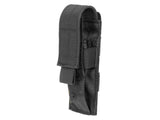 Single pouch for pistol magazines - multicamo black