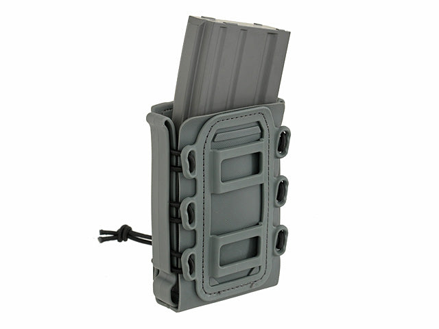Soft Shell Rifle 5,56 Mag Pouch with MOLLE Clips - Wolf Gray