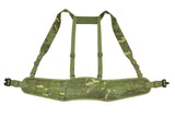 Patrol Tactical Belt with Suspenders MOLLE, Laser Cut - Multicamo Tropic