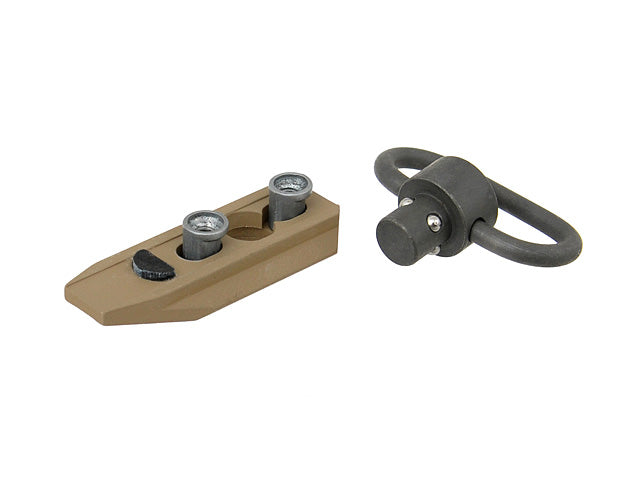 Quick Detachable Sling Mount w/swivel for Key-Mod handguard - DE