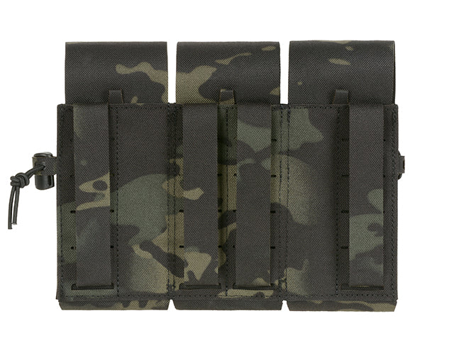 Triple Pouch for 6 AR15 Magazines, Laser Cut - Multicamo Black