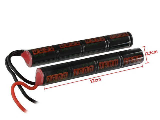 9,6V 1600mAh Ni-MH Butterfly Type Batteri
