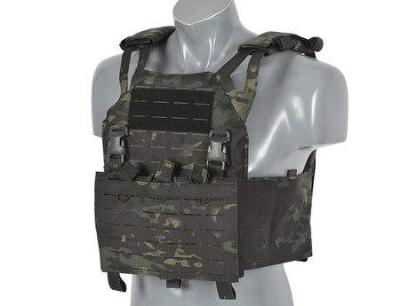 Laser-Cut “Buckle Up" Operator Plate Carrier with AR15/AK Magazine Pouch — MB