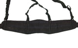 Padded patrol belt with suspenders