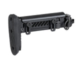 AK russisk side foldbar buttstock (Gen 2) - Sort