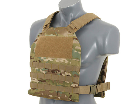 Simple Plate Carrier with Dummy Soft Armor Inserts - Multicamo