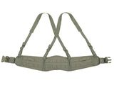 Padded patrol belt with suspenders