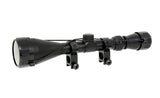 Scope 3-9x50 with high mount rings